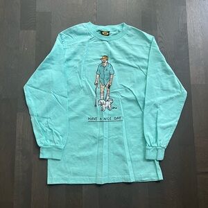 Brother Merle sky blue have a nice day longsleeve shirt